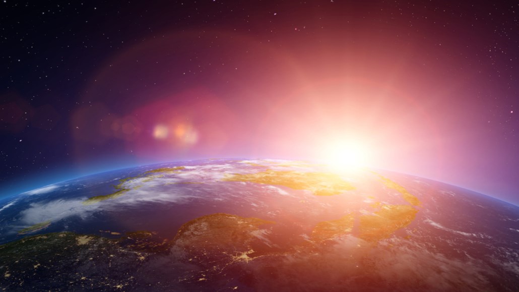 地球看法从太空的